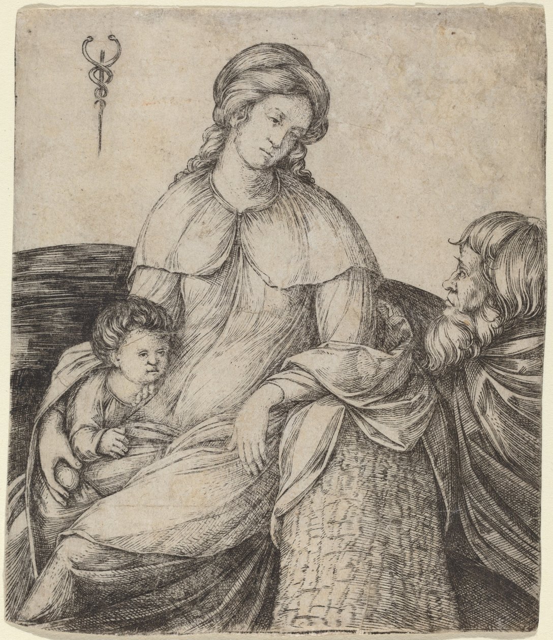 Kutsal Aile, c. 15081509. by Jacopo de Barbari