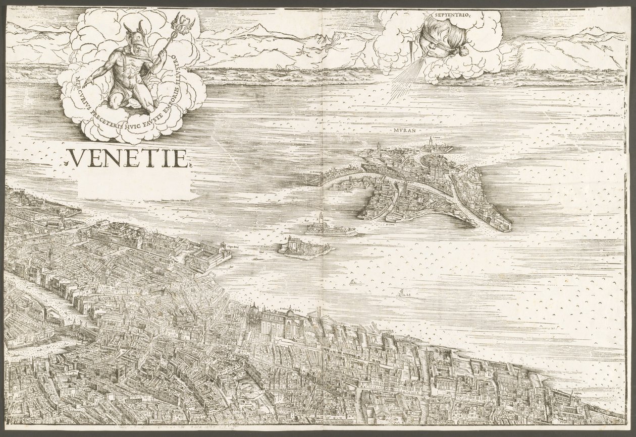 Venedik görünümü [üst orta blok] by Jacopo de