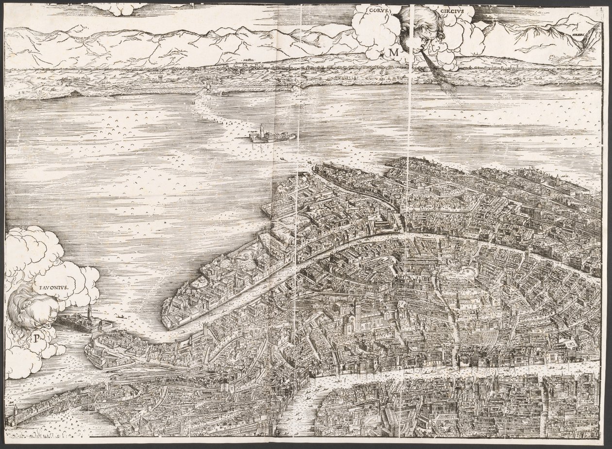 Venedik görünümü [sol üst blok] by Jacopo de