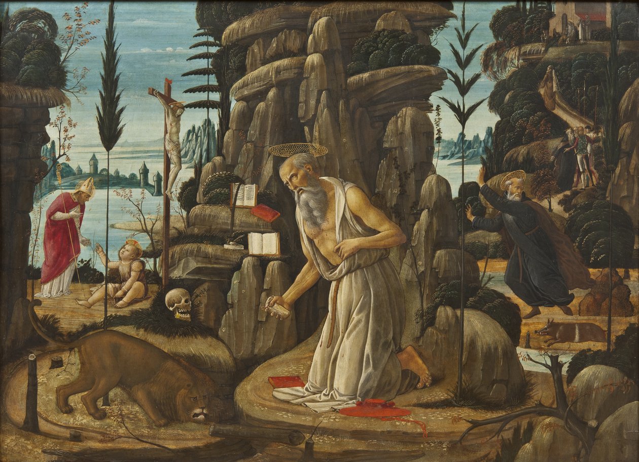 Tövbekar Aziz Jerome by Jacopo del Sellaio