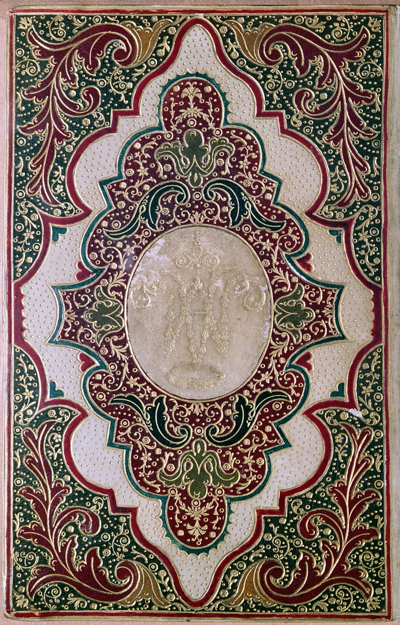 Mozaik cilt, c.1745 (deri) by Jacques Antoine Derome