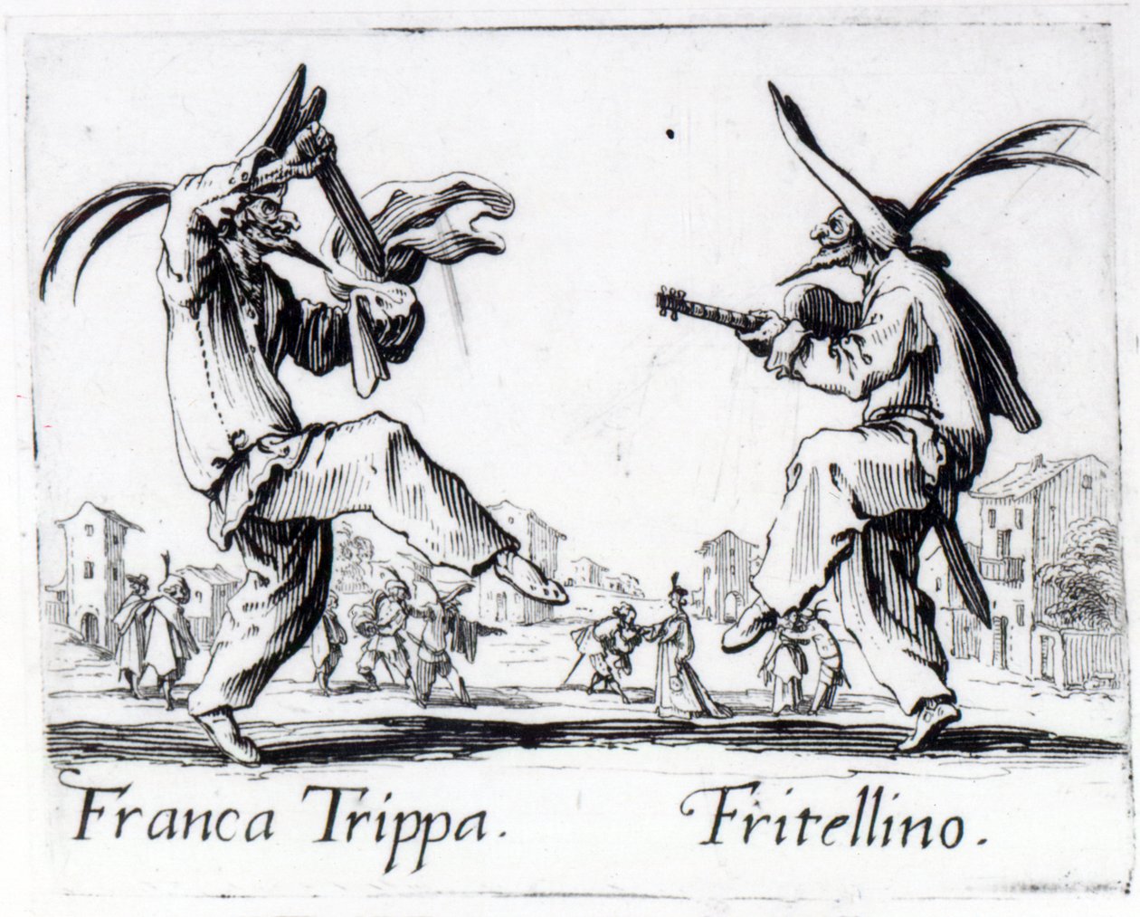 Balli de Sfessania, 1622 dolayları by Jacques Callot