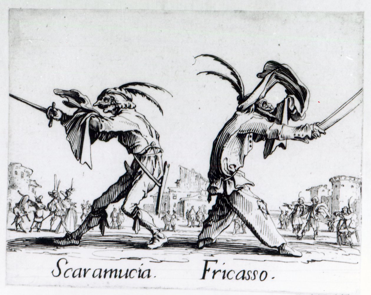 Balli de Sfessania, 1622 dolayları by Jacques Callot