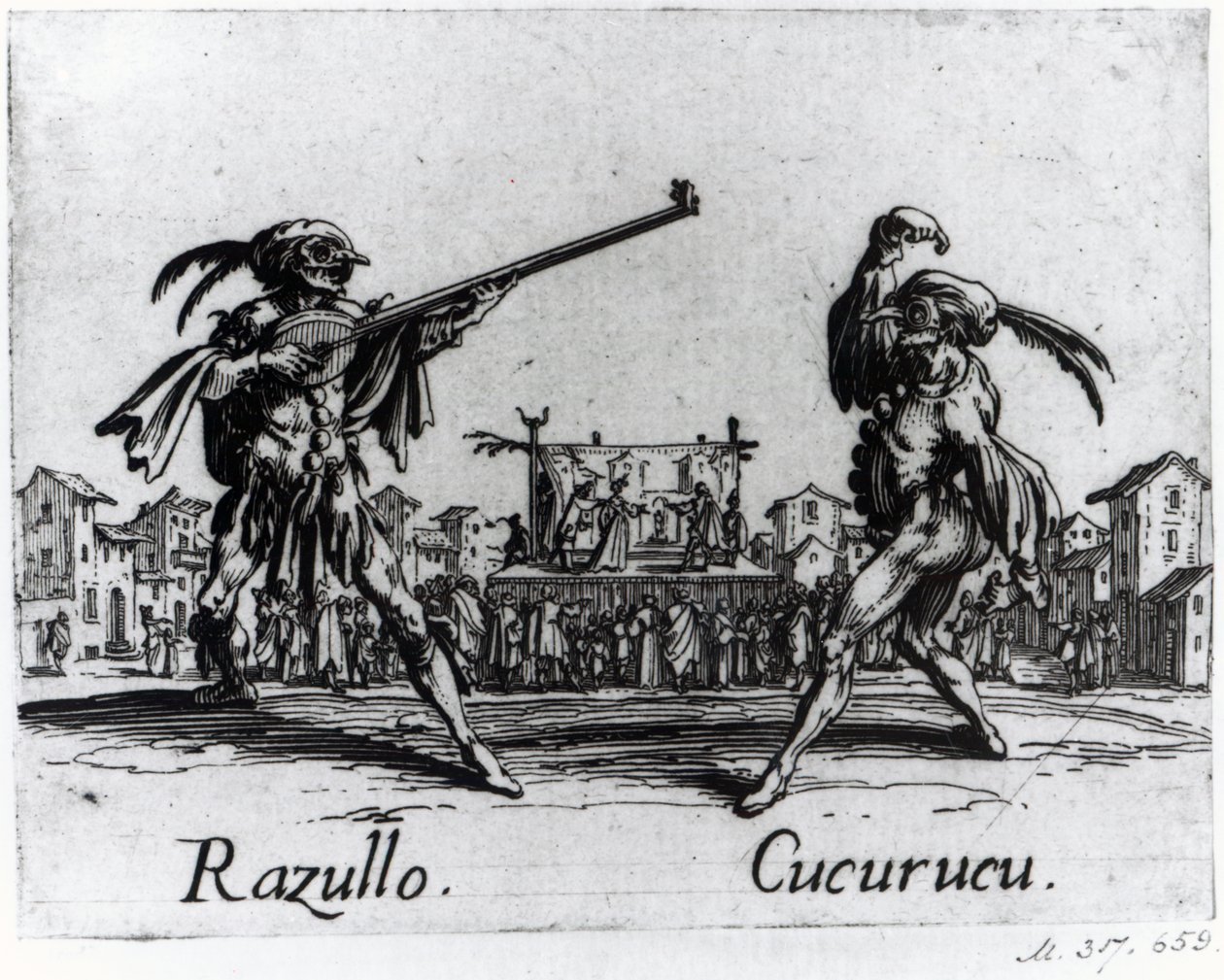 Balli de Sfessania, 1622 dolayları by Jacques Callot