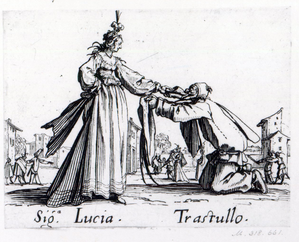 Balli de Sfessania, 1622 dolayları by Jacques Callot