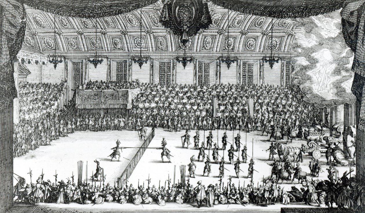 A la Barriere ile mücadele by Jacques Callot