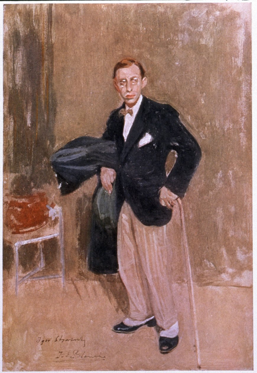 İgor Stravinsky, c.1916 by Jacques Emile Blanche