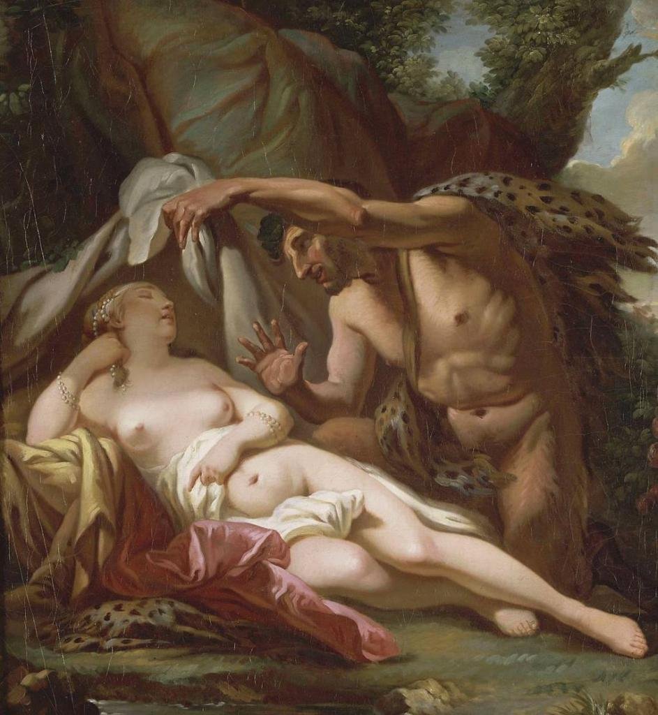 Jüpiter ve Antiope by Jacques Louis David