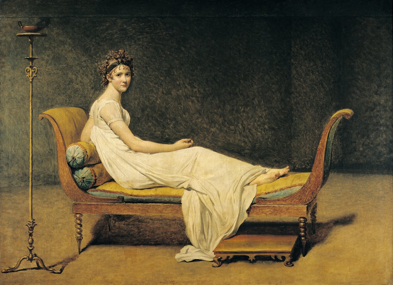 Madam Recamier, 1800 by Jacques Louis David