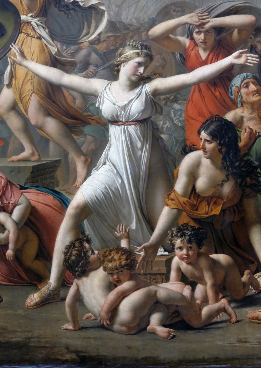 Sabine Kadınlarının Müdahalesi by Jacques Louis David