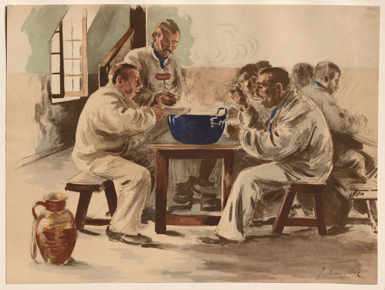 La Soupe à la Chambre, 1899. by Jacques Baseilhac