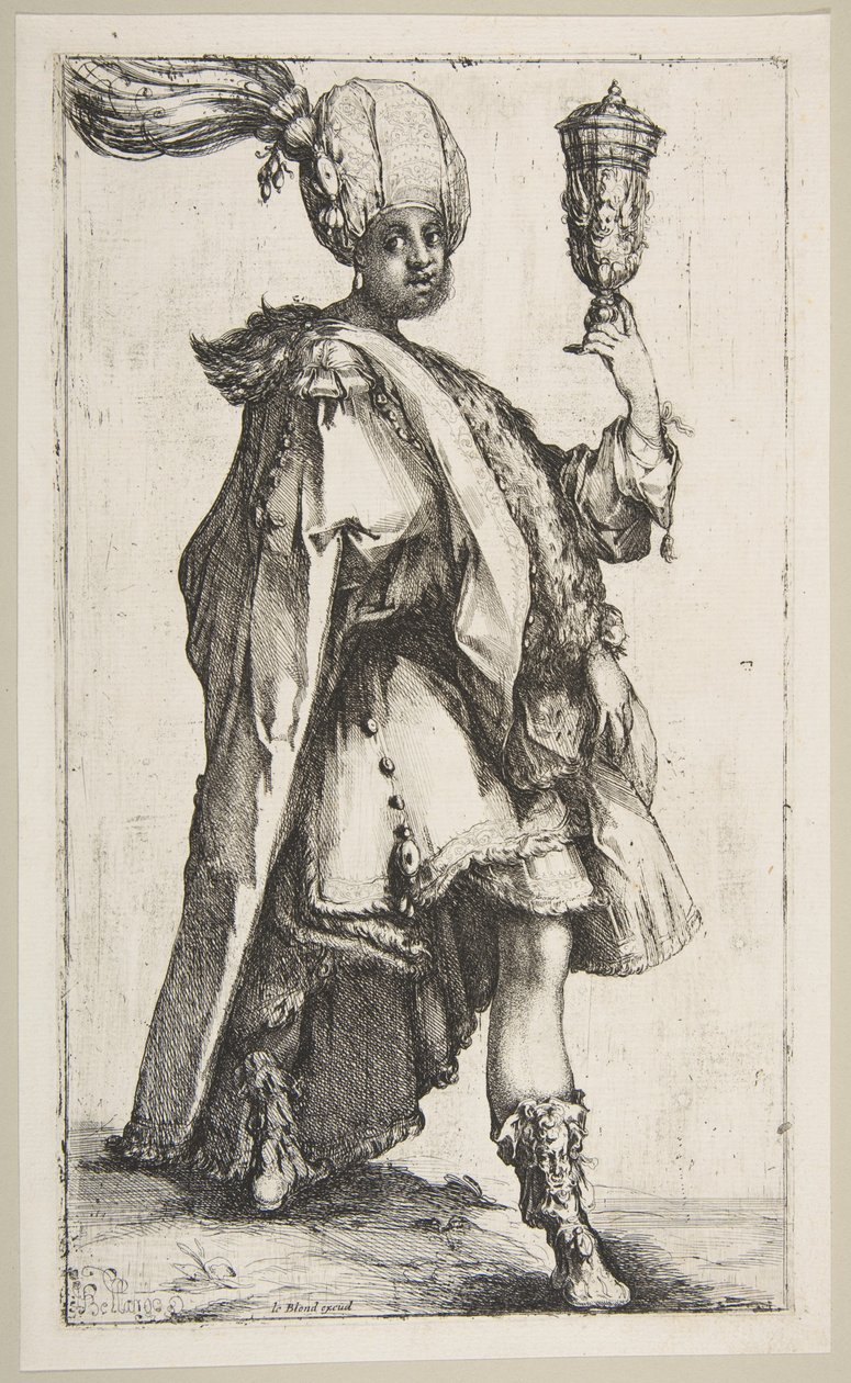 Balthasar, Three Magi serisinden, 1595-1616. by Jacques Bellange