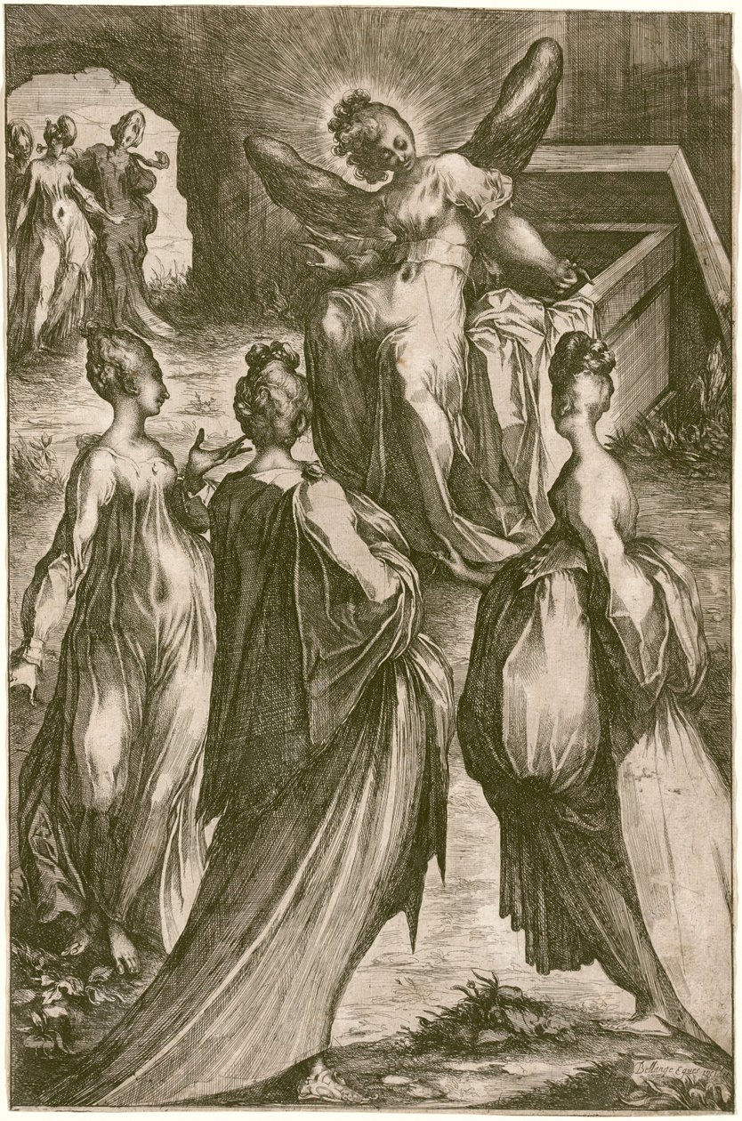 Mezardaki Üç Meryem. by Jacques Bellange