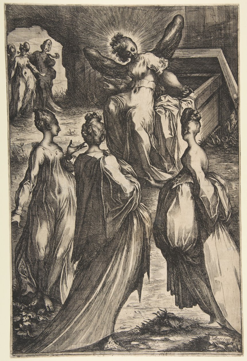 Mezarda Üç Meryem. by Jacques Bellange