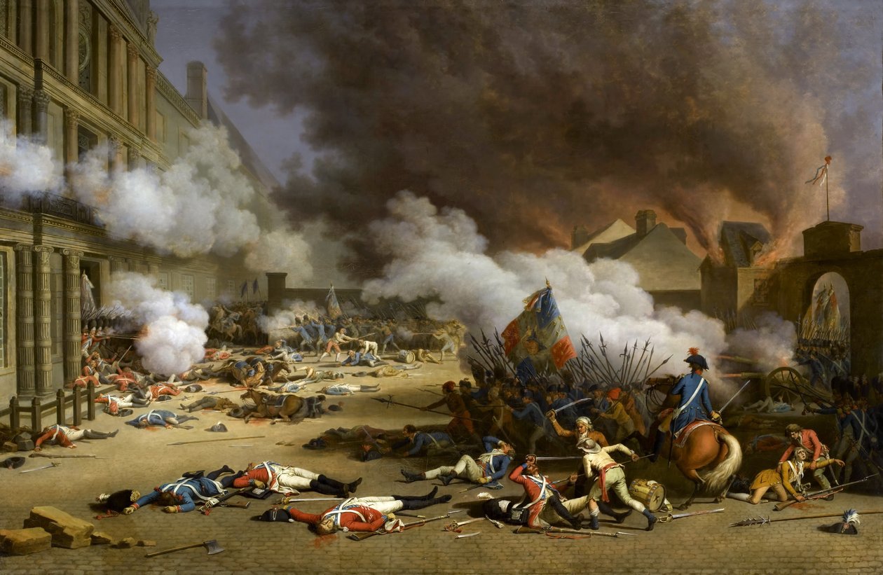 10 Ağustos 1792 ayaklanması by Jacques Bertaux