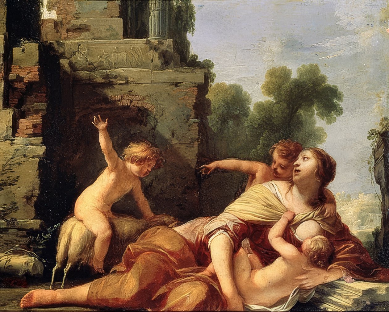 Merhamet Alegorisi by Jacques Blanchard