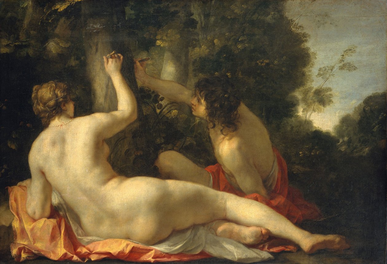 Angelica ve Medoro, c.1630 by Jacques Blanchard