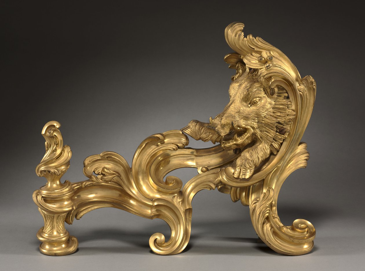 Andiron çifti by Jacques Caffieri