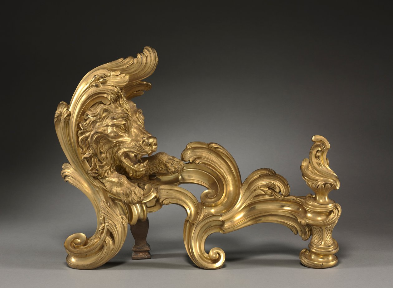 Andirons Chenets Çifti, 1752. by Jacques Caffieri
