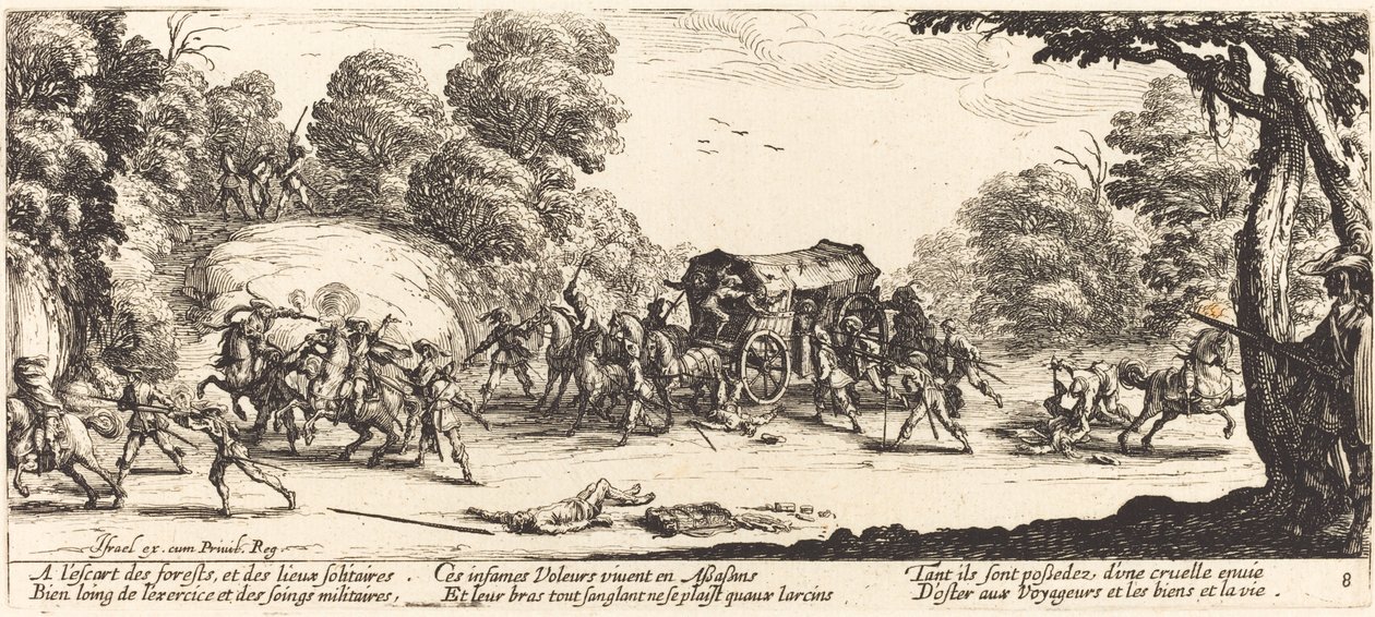 Bir Koça Saldırı by Jacques Callot