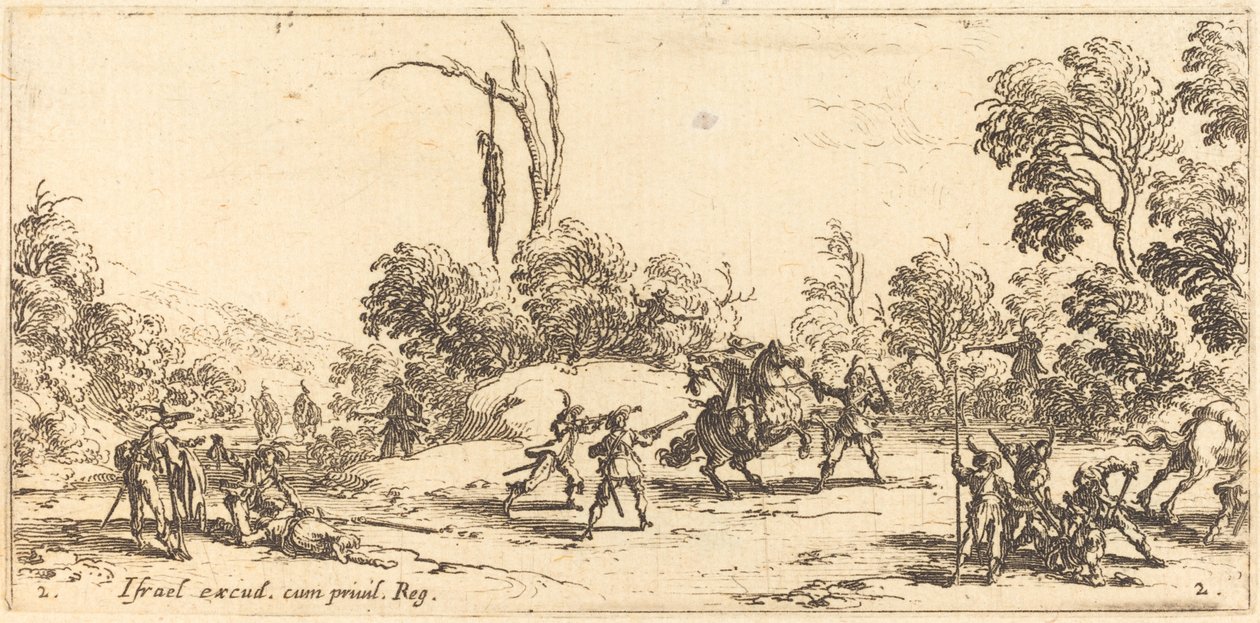 Otoyolda Yolculara Saldırmak by Jacques Callot