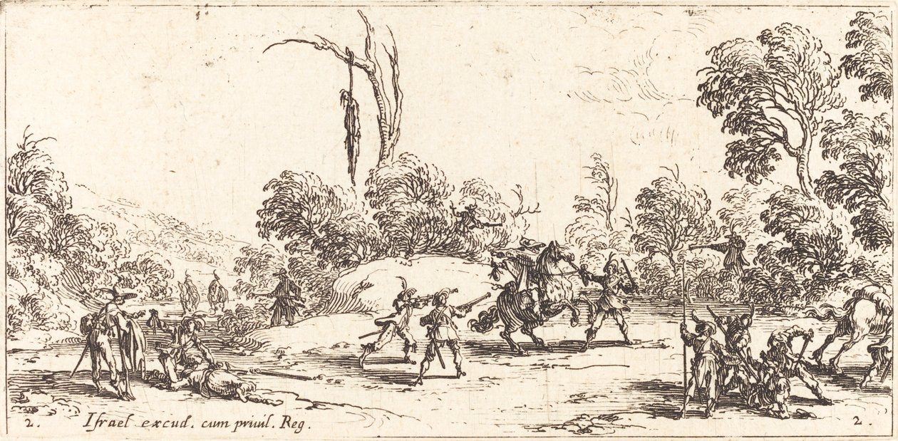 Otoyolda Yolculara Saldırmak by Jacques Callot