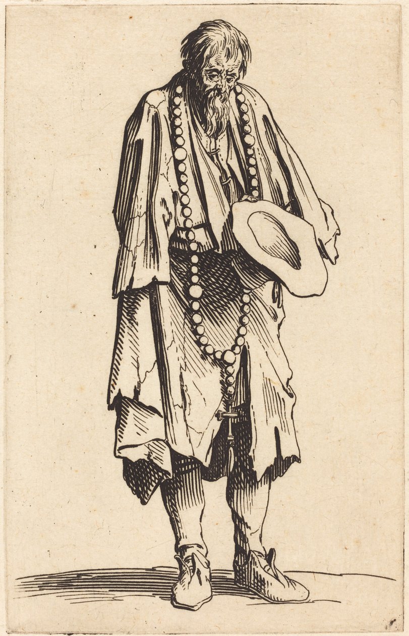tespih ile dilenci by Jacques Callot