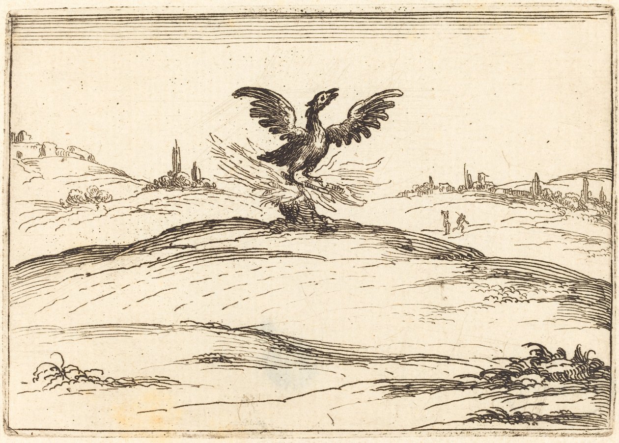 yanan anka kuşu by Jacques Callot