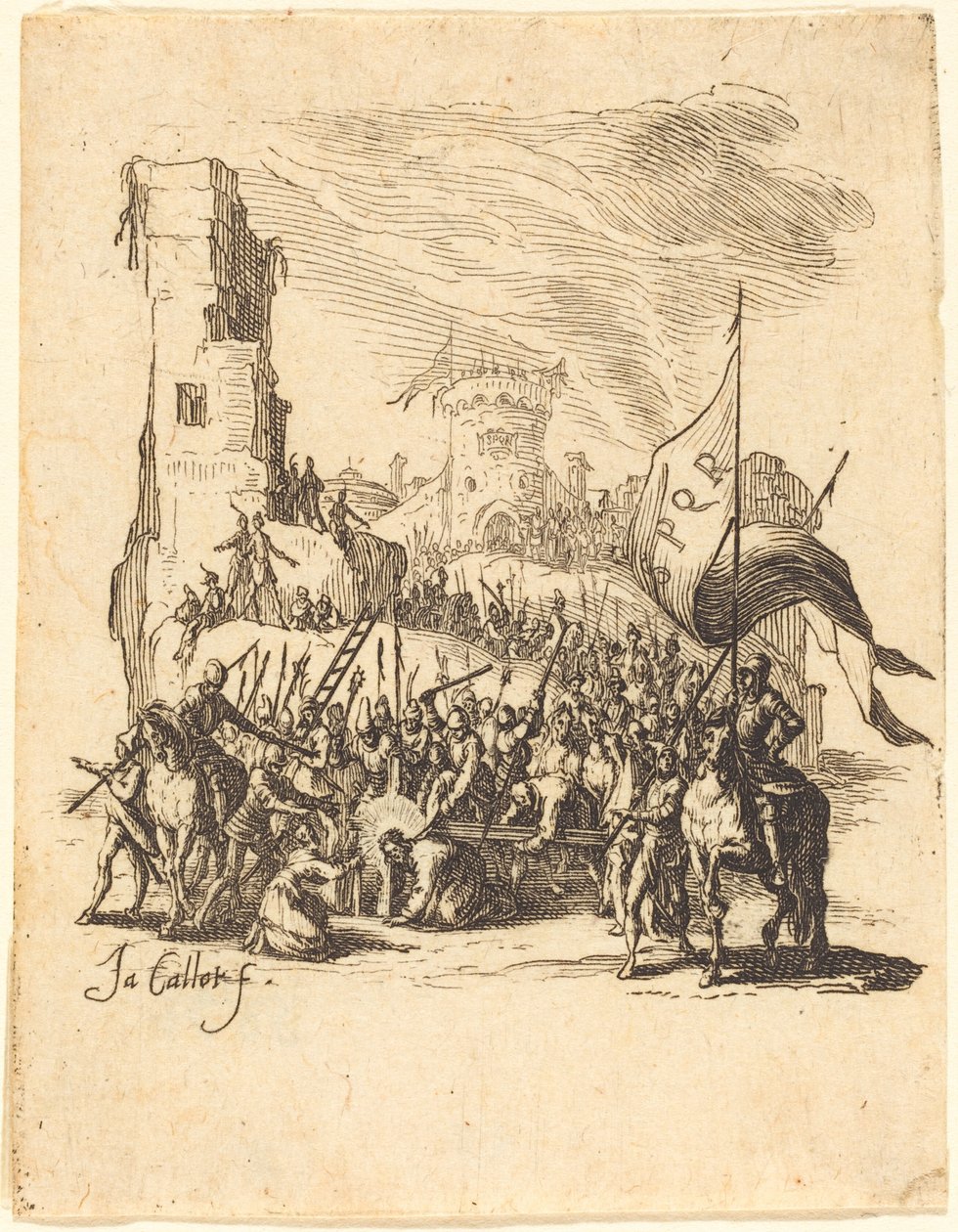 Haç Taşıyan İsa by Jacques Callot