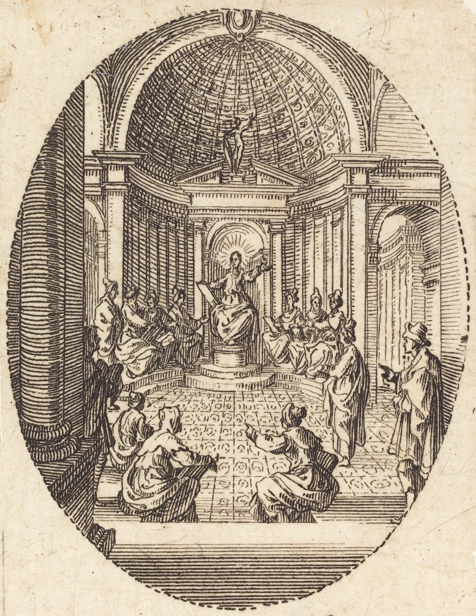 Doktorlar arasında İsa by Jacques Callot