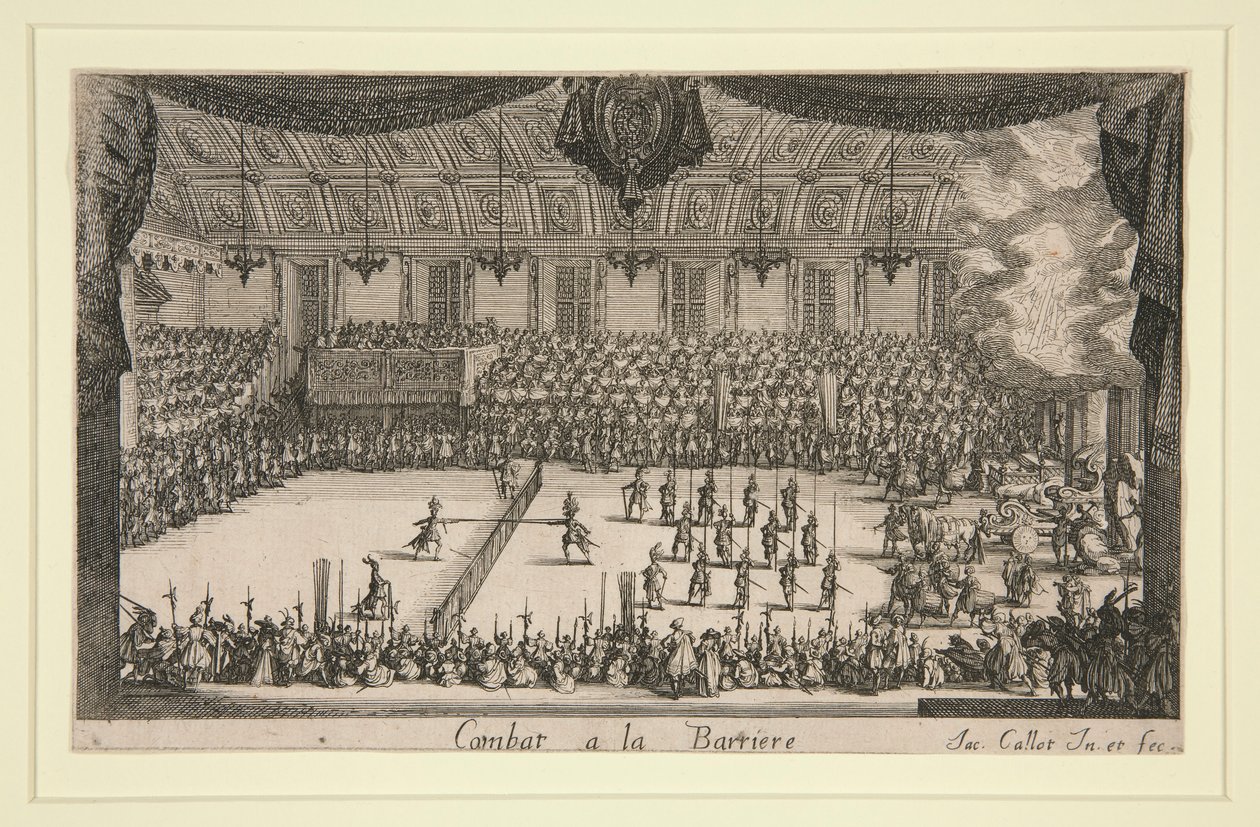 A la Barriere ile mücadele by Jacques Callot