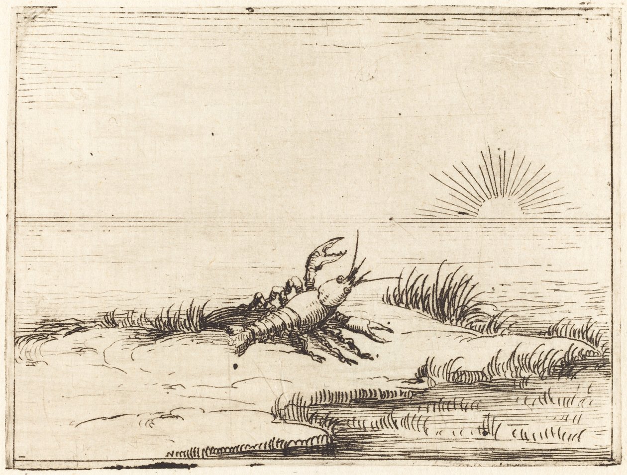 Güneşe Bakarken Kerevit by Jacques Callot