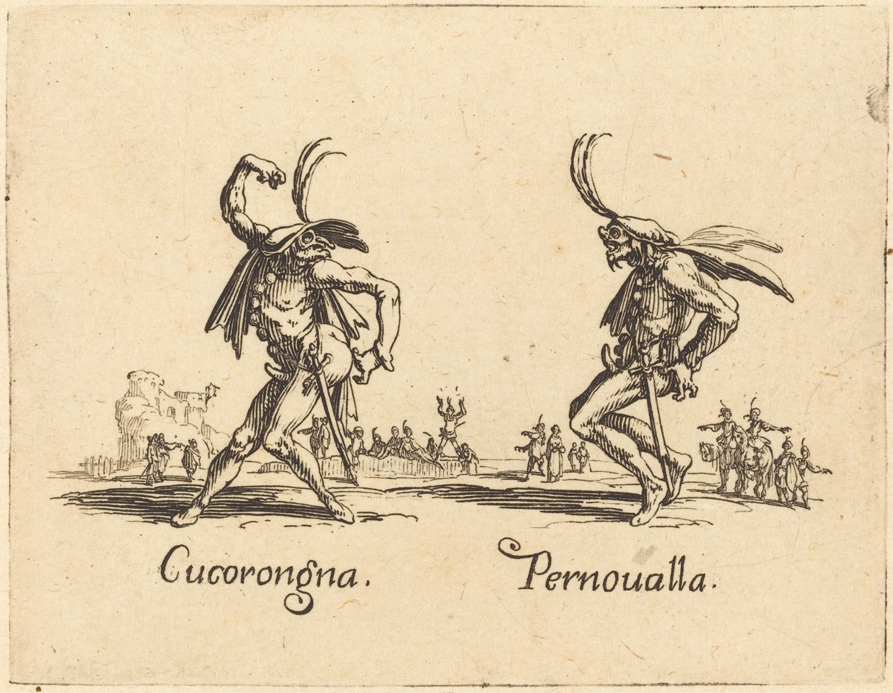 Cucorongna ve Pernoualla by Jacques Callot