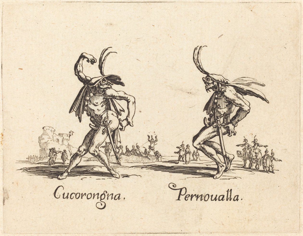 Cucorongna ve Pernoualla by Jacques Callot
