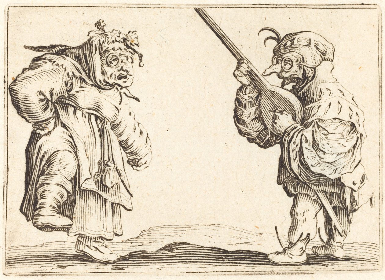 Udlu Dansçılar by Jacques Callot