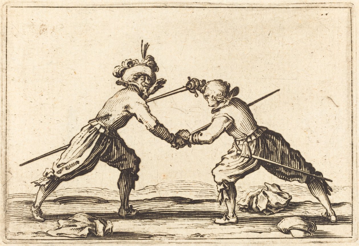 Kılıçlı Düello, c. 1622. by Jacques Callot