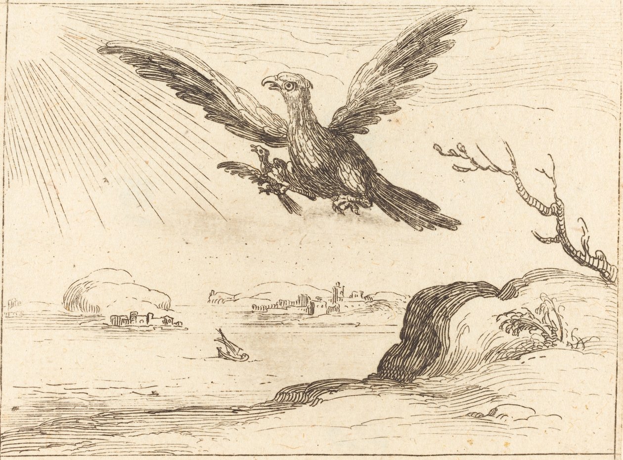 Kartal ve Genç. by Jacques Callot