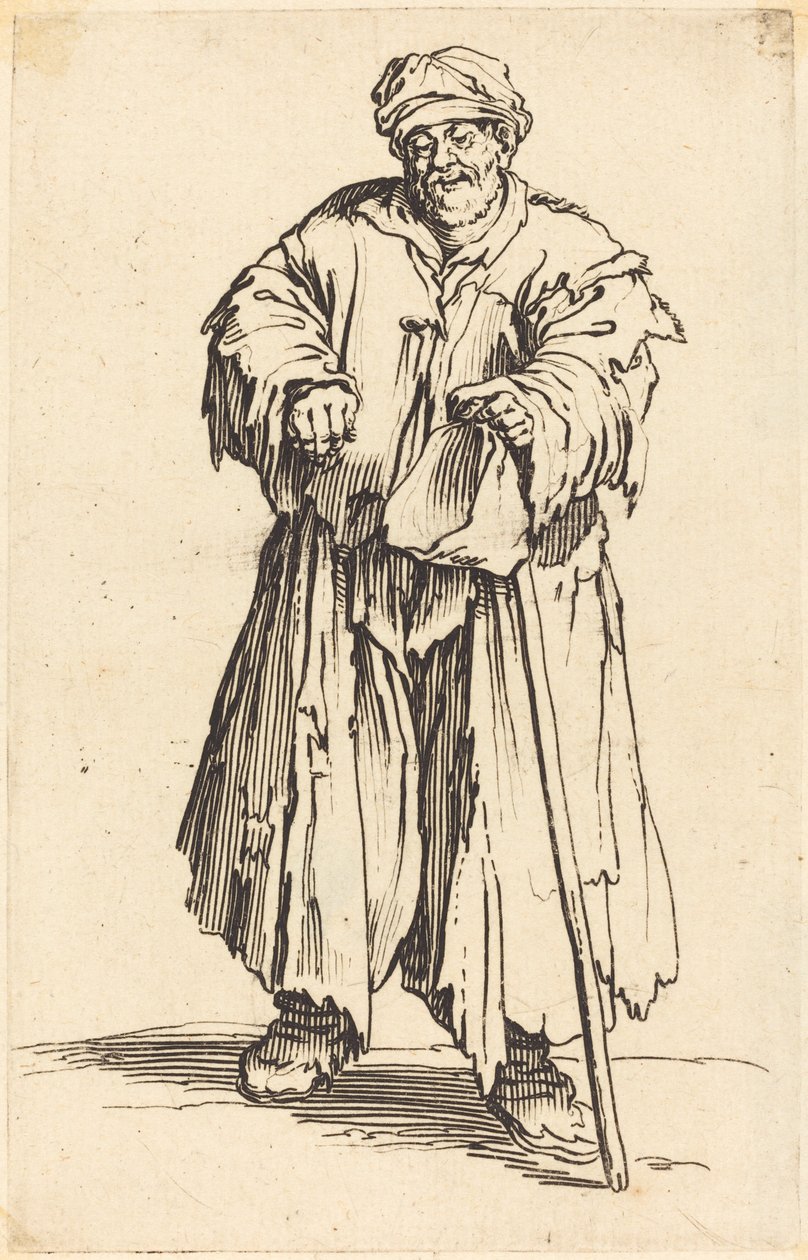 Gözleri Düşmüş Şişko Dilenci by Jacques Callot