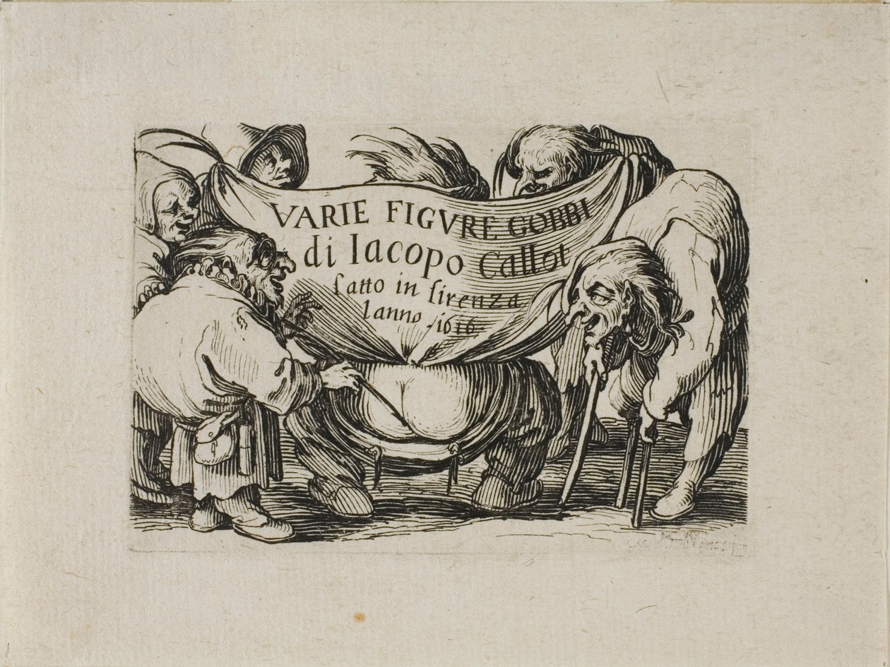 Varie Figure Gobbi'den cephe parçası by Jacques Callot