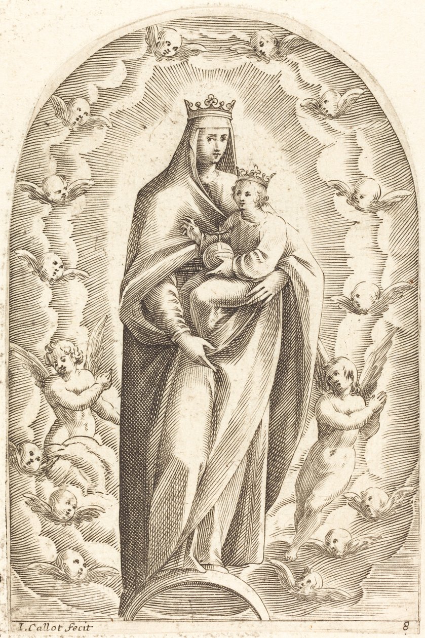 Immaculate Conception, 16081611. by Jacques Callot