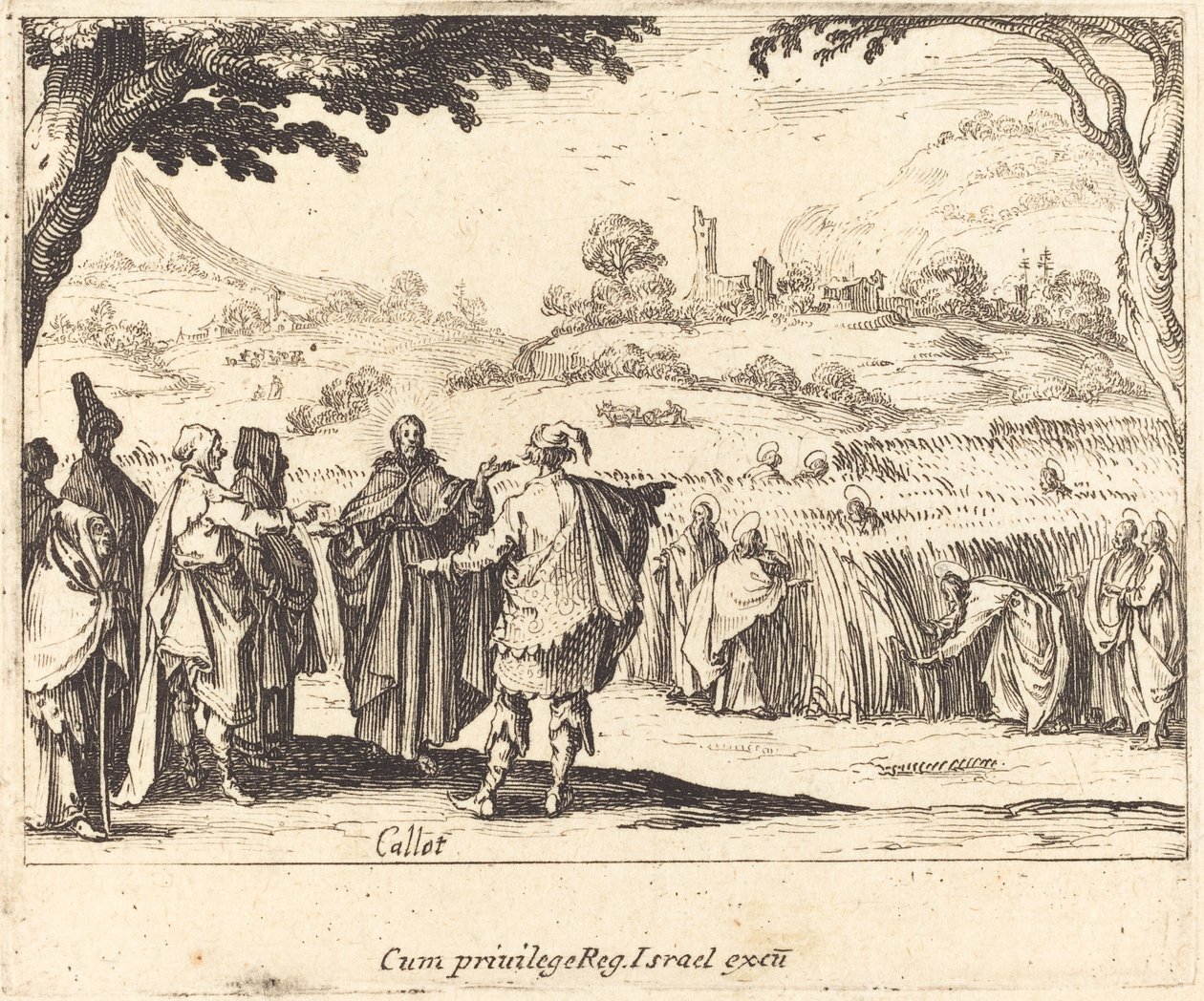 Ferisiler ile İsa by Jacques Callot