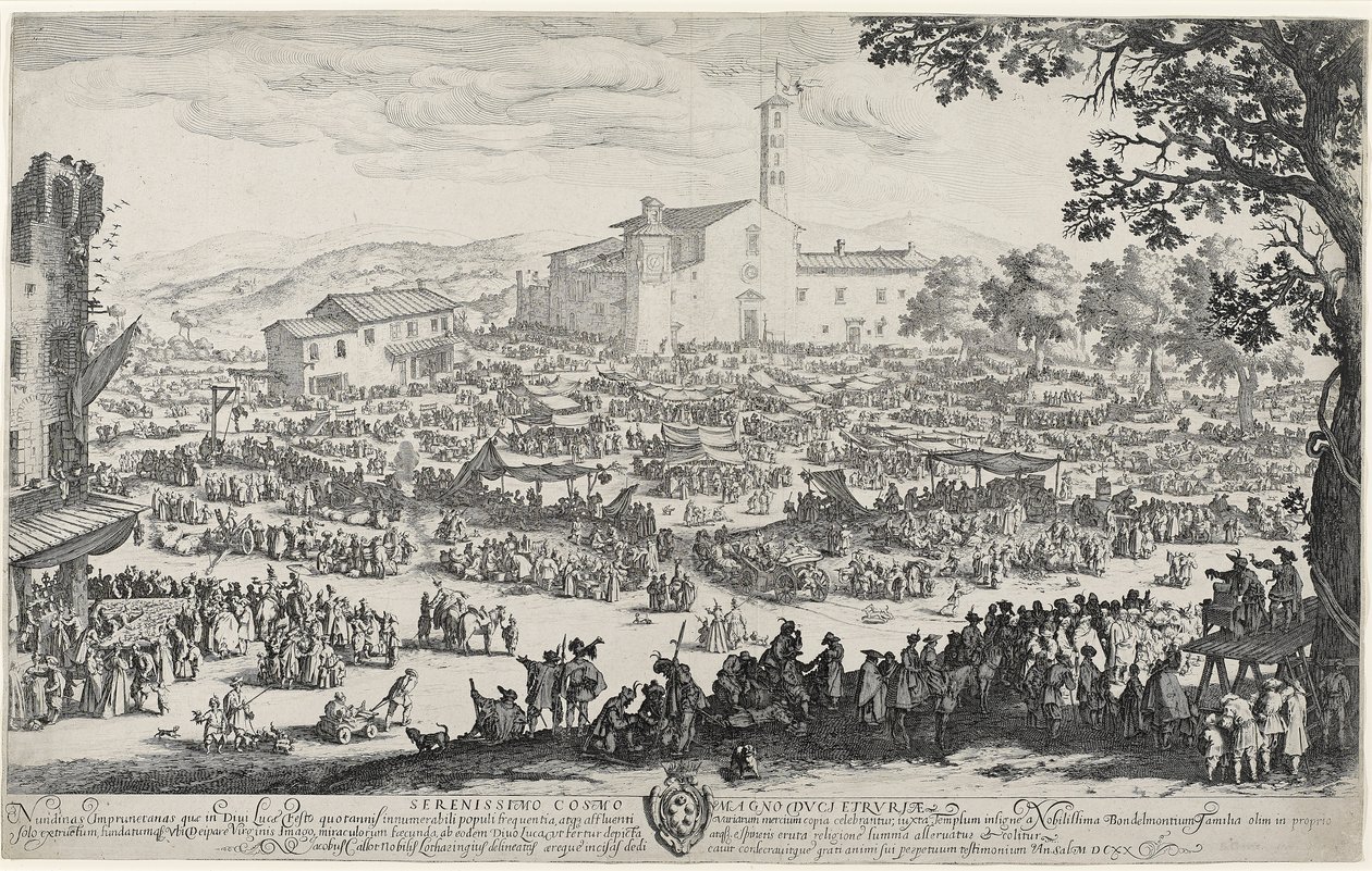 Impruneta Fuarı by Jacques Callot