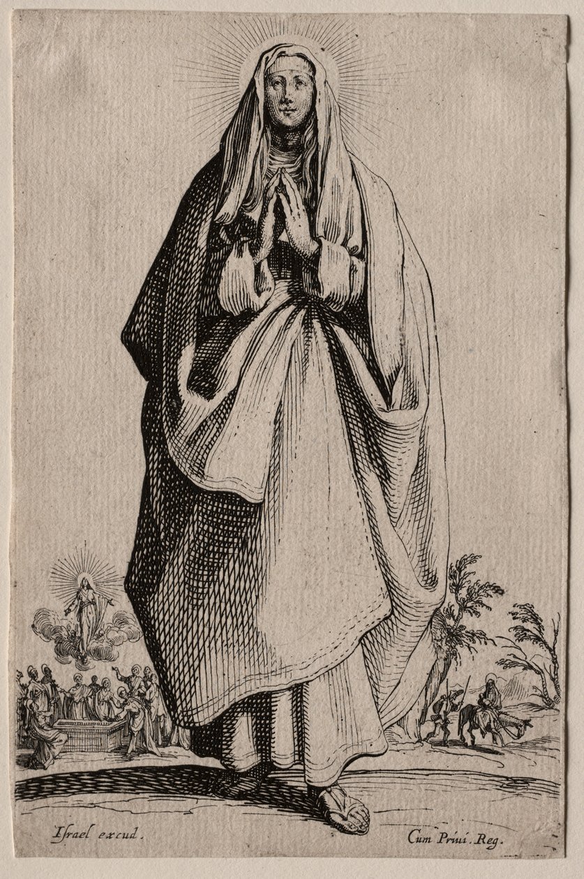 Kutsal Bakire. by Jacques Callot