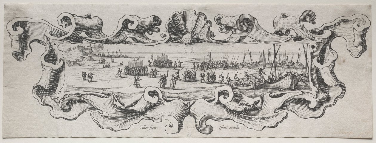 Birliklerin İnişi. by Jacques Callot