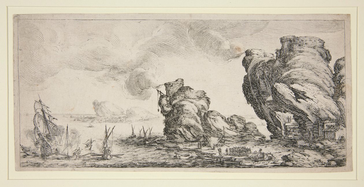 Deniz savaşı by Jacques Callot