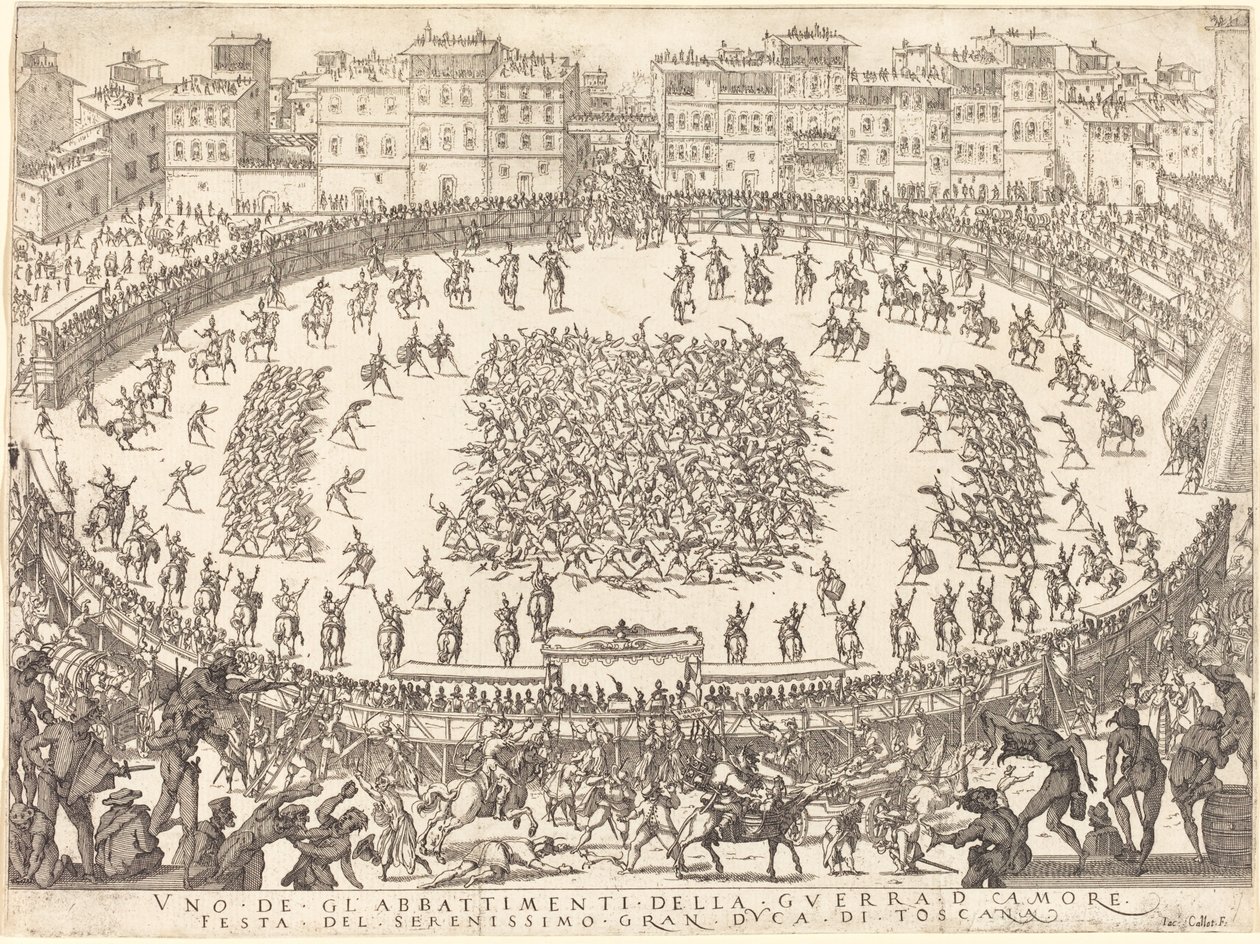 Piyade Savaşlarından Biri by Jacques Callot