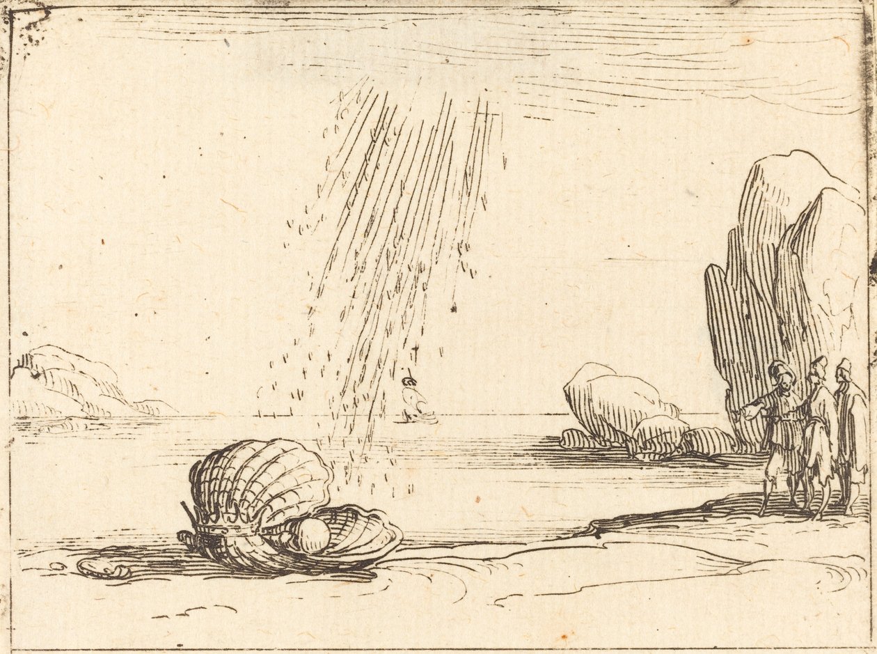 İnci ile İstiridye by Jacques Callot