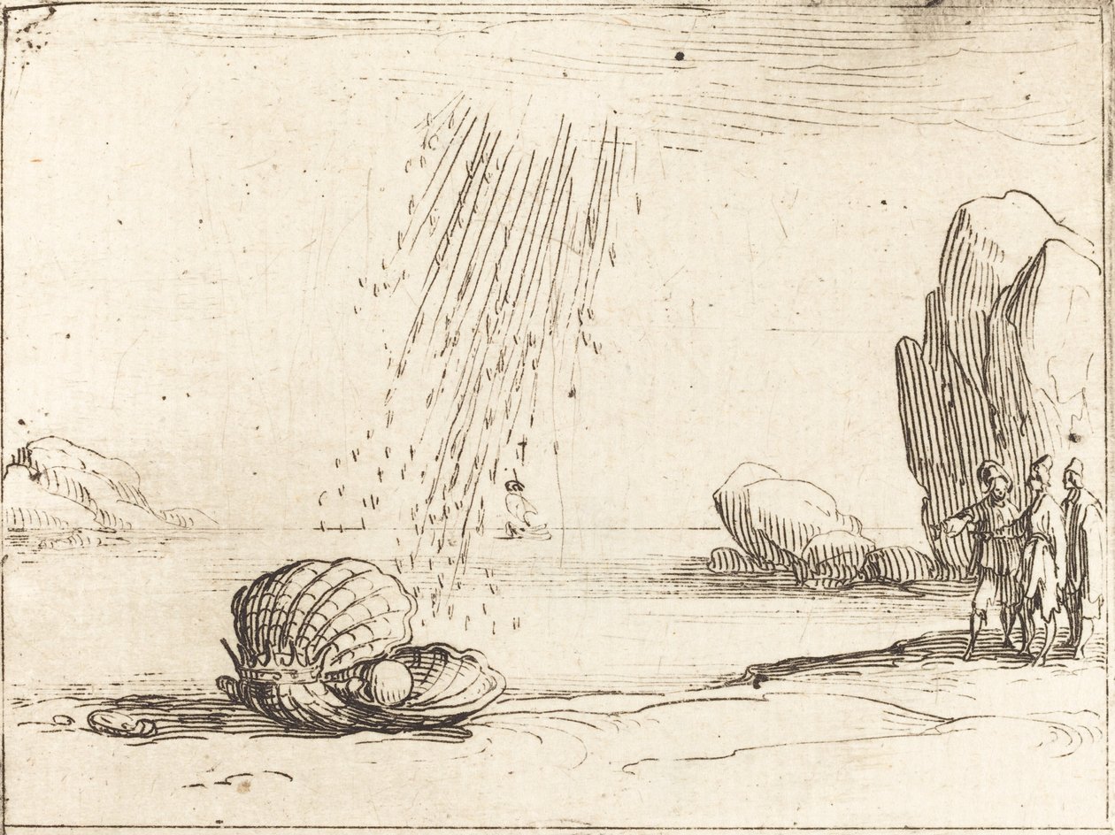 İnci ile İstiridye by Jacques Callot