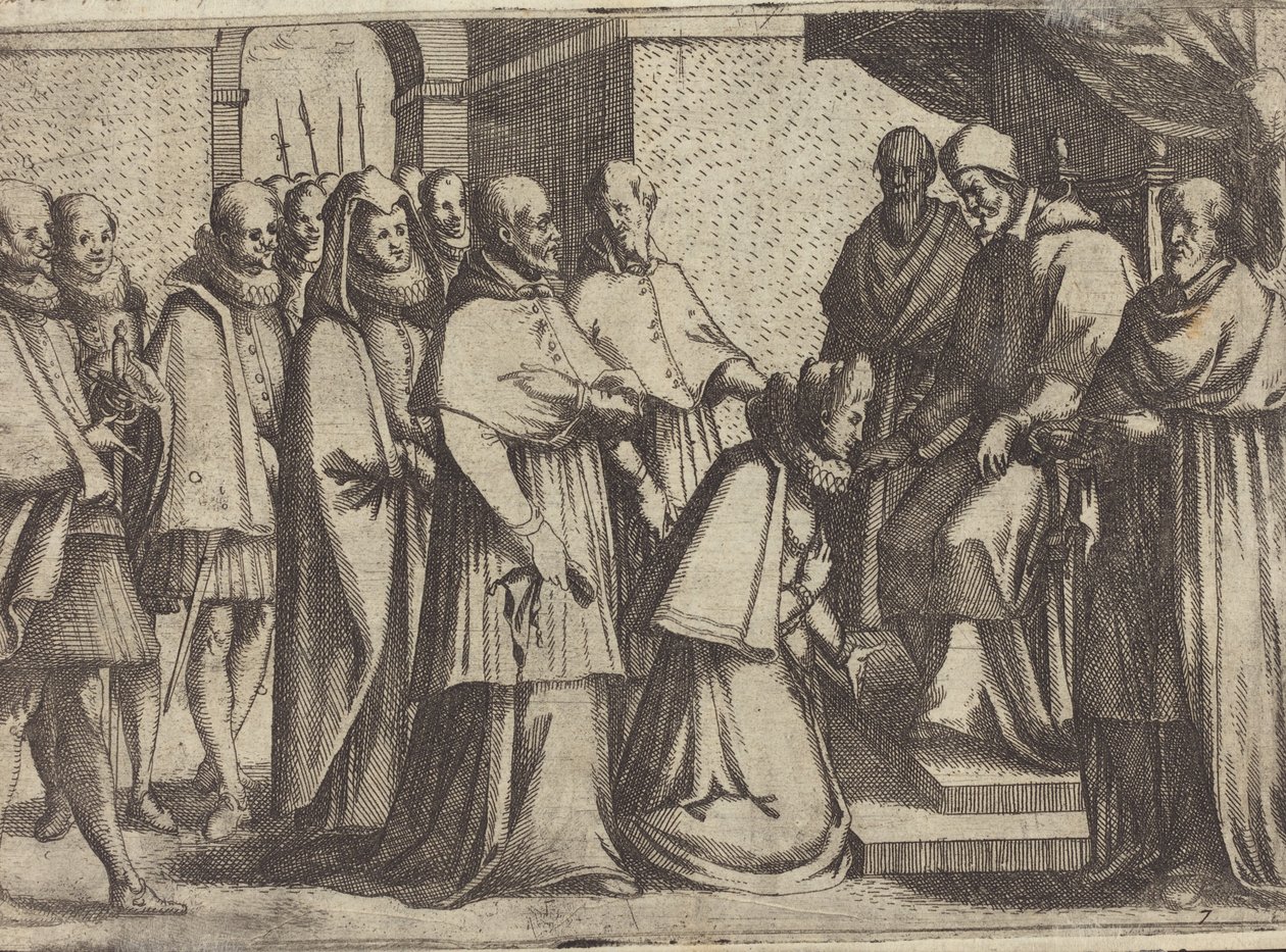 Papalık Seyirci [verso], 1612. by Jacques Callot