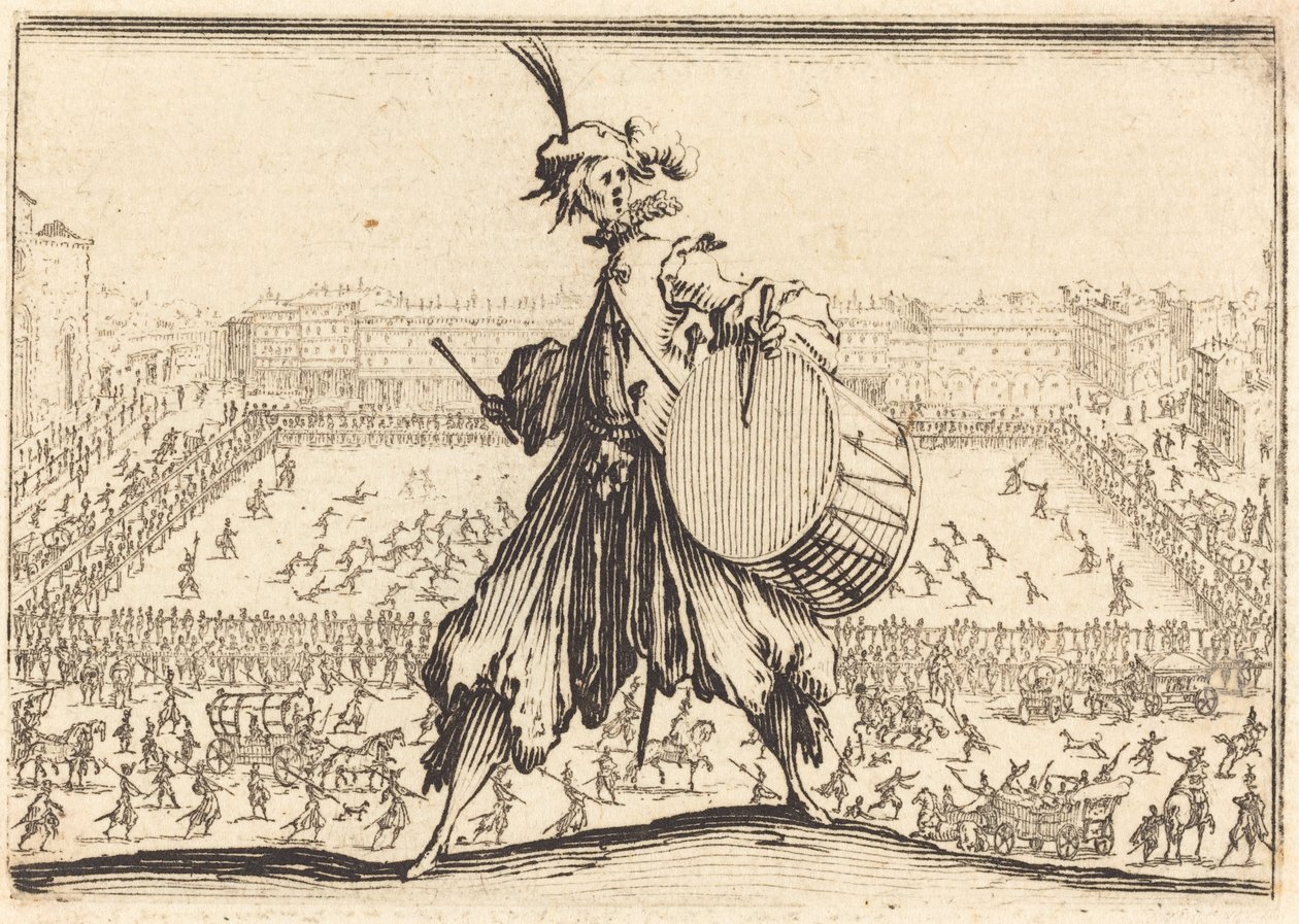 Piazza Santa Croce, Floransa by Jacques Callot
